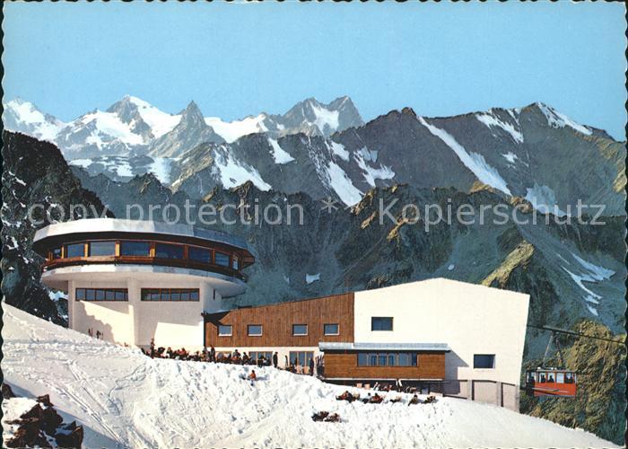 oetztal Tirol Bergstation Gaislachkogl mit Gipfelrestaurant