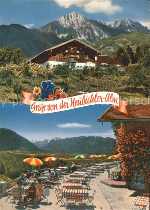 Piding Berggaststaette Neubichler Alm Terrasse