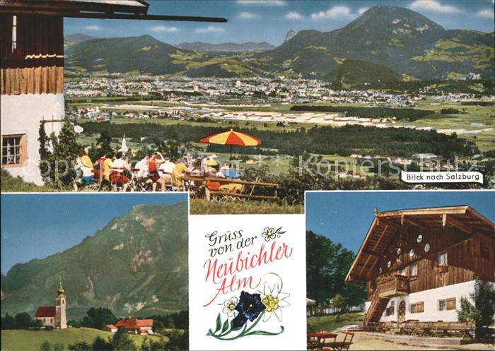 Piding Neubichler Alm Terrasse Salzburgblick