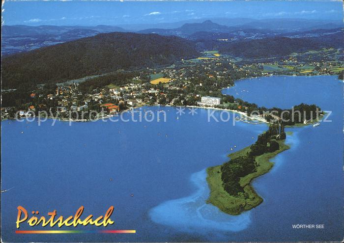 Poertschach Woerthersee Fliegeraufnahme