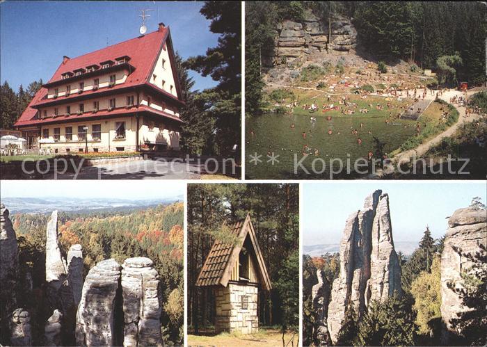 Jicin Parkhotel Skalni Mesto Felsen Naturschwimmbad Bildstock