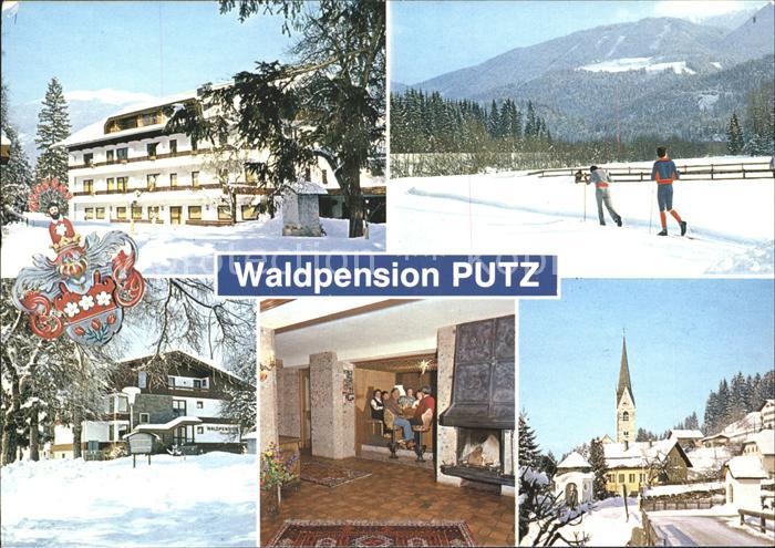 Berg Drautal Waldpension Putz Dorfpartie Kirche