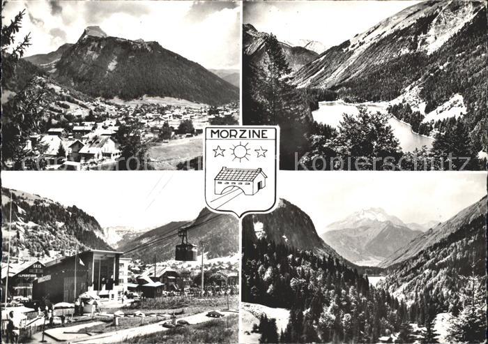 Morzine Vue generale Lac de Montriond Teleferique du Plenay