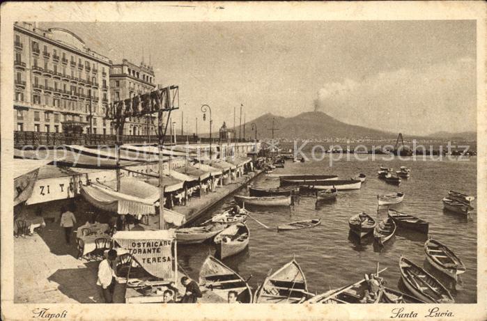 Napoli Neapel Il Porto Santa Lucia