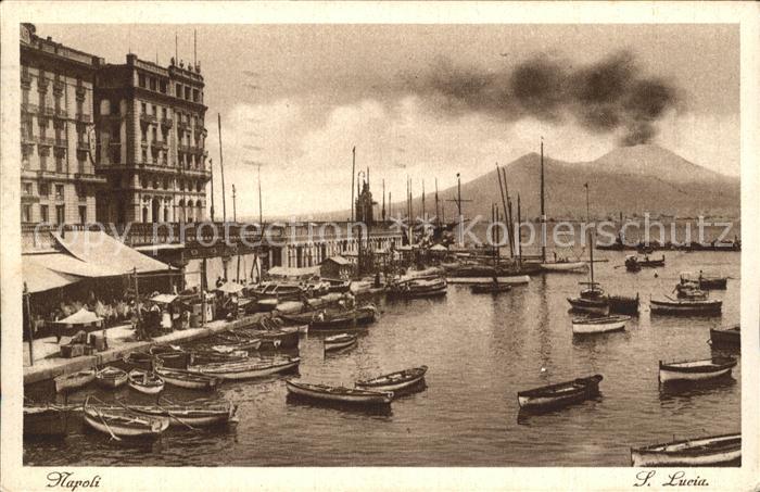 Napoli Neapel Il Porto Santa Lucia