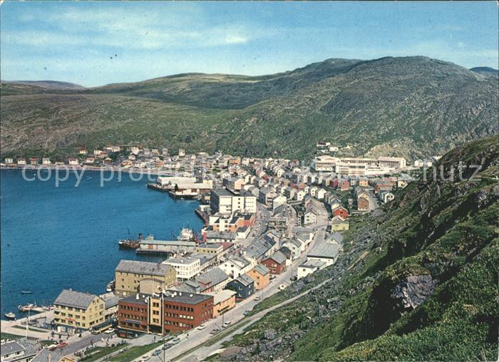 Hammerfest Udsikt over verdena nordligste by Norway