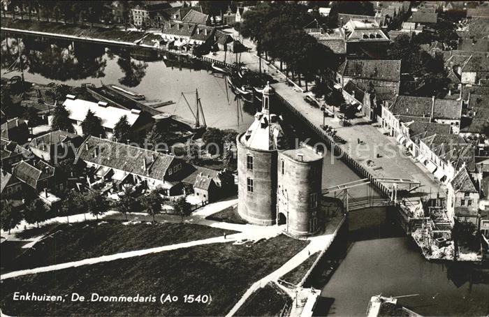 Enkhuizen De Drommedaris Fliegeraufnahme