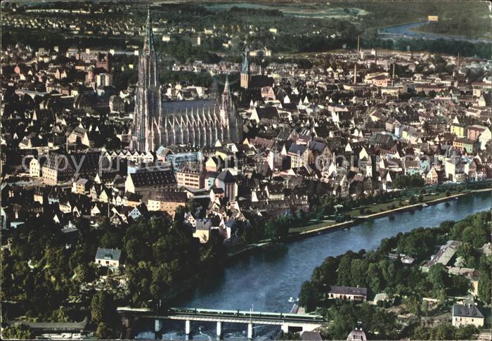 Ulm Donau Muenster Fliegeraufnahme