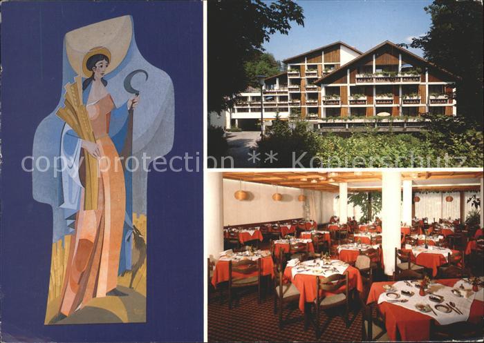 Bad Faulenbach Sanatorium Notburga Gastraum