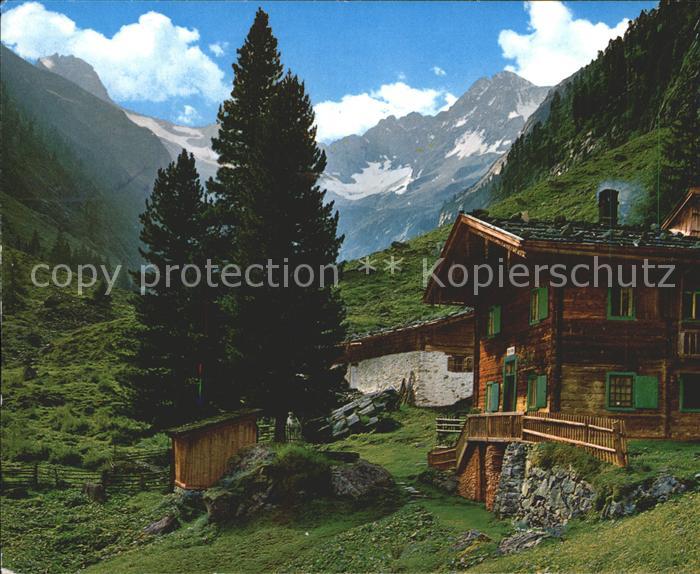 Mayrhofen Zillertal Jagdhaus Max Huette im Hochtal der Gunggl
