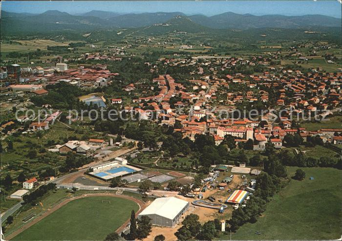 Salindres Vue aerienne de la ville
