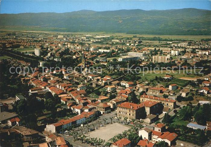 Roussillon Isere Vue aerienne