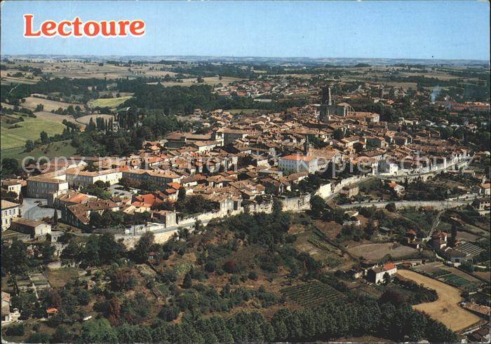Lectoure Vue generale aerienne