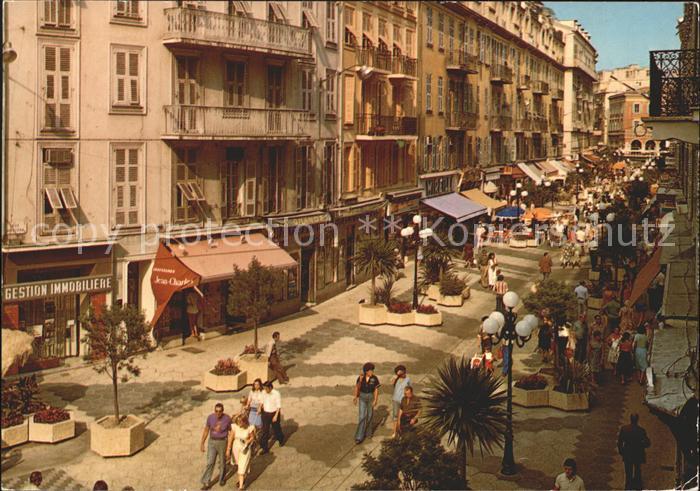 Nice Alpes Maritimes La Rue pietonne Rue Massena