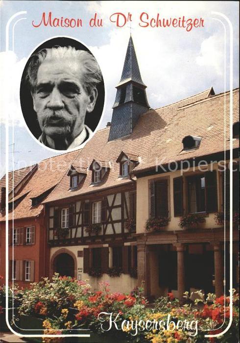 Kaysersberg Haut Rhin Maison du Dr Schweitzer Portrait