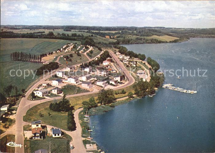 Langres Vue generale aerienne Liez Camping La plage L'embarcadere
