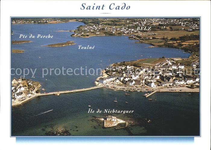 Belz Pte du Perche Toulne Ile de Nichtarguer Vue aerienne