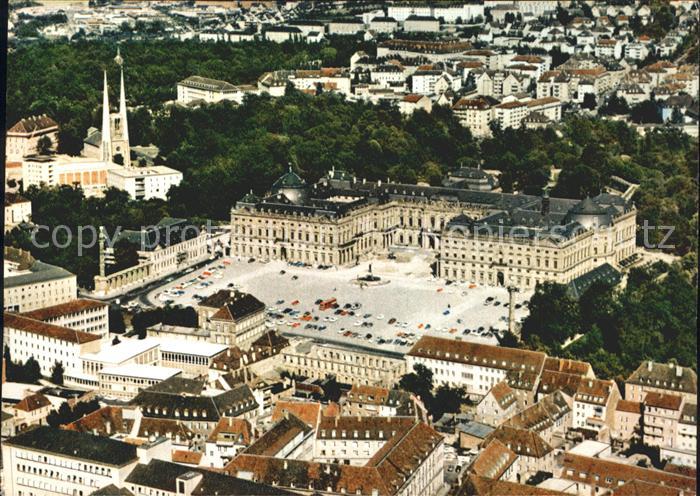 WueRZBURG Bayern Residenz Fliegeraufnahme