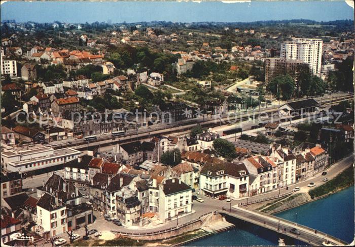 Pomponne Vue generale aerienne