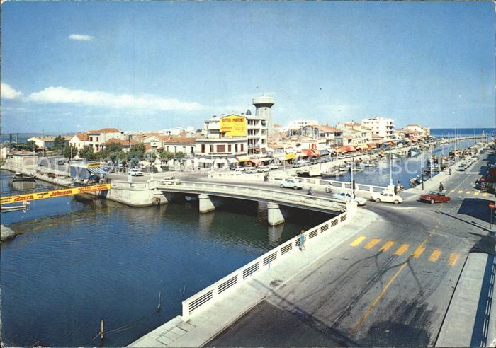 Palavas-les-Flots Herault Vue generale sur le canal