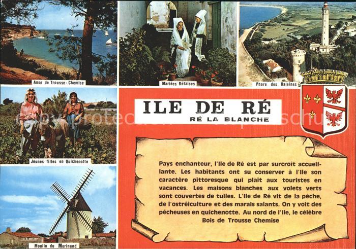 Ile de Re Anse de Trousse Chemise Mariees Retaises Phare des Baleines Jeunes fil