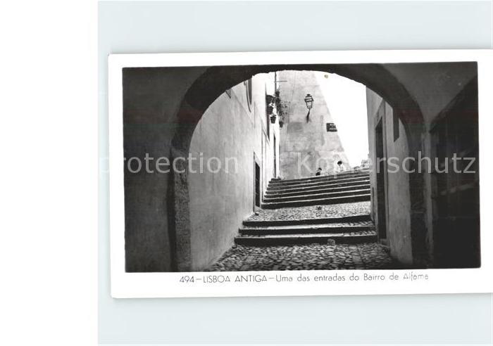 Lisboa Antiga Uma das entradas do Bairro de Alfama