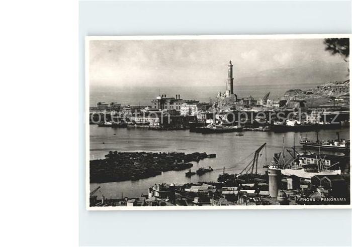Genova Genua Liguria Hafen Panorama