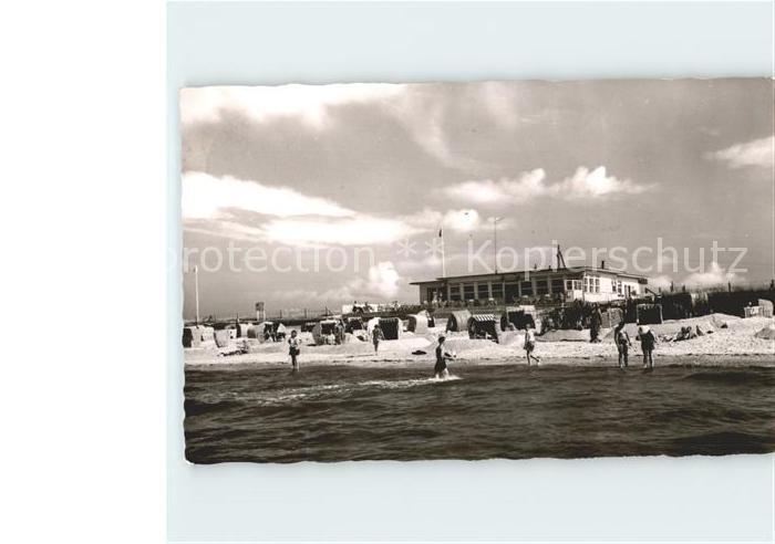 Cuxhaven Nordseebad Standleben mit Gaststaette Faehrenbach