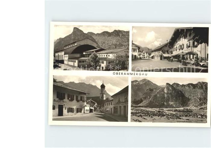 OBERAMMERGAU Bayern Dorfpartien Panorama