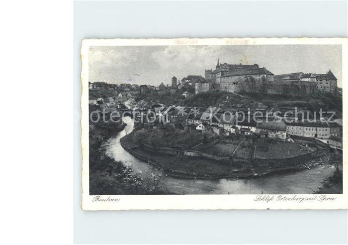 Bautzen Sachsen Schloss Ortenburg mit Spree
