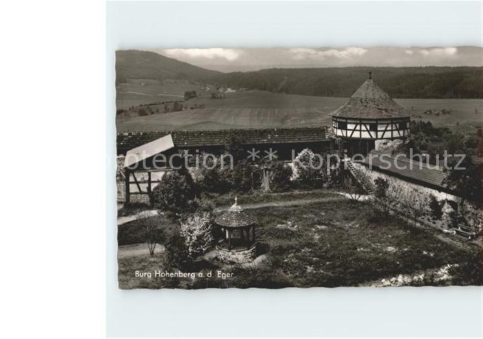 Hohenberg Eger Burg Hohenberg Burghof Brunnen Wehrgang Freudenturm