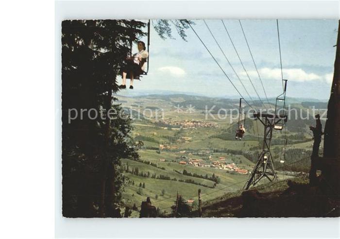 Steibis Oberstaufen Bayern Schwebebahn Endstation Panorama
