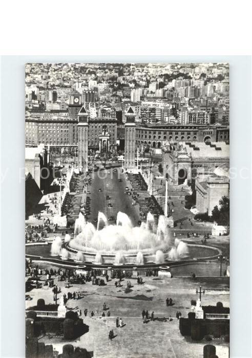 Barcelona Cataluna parque de Montjuich Surtidor Monumental