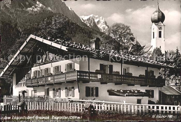 Grainau Zugspitzdorf Bauernhaus Kirche