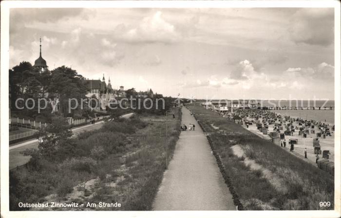 Zinnowitz Ostseebad Usedom Strand Promenade