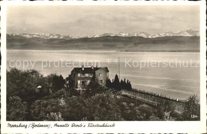 Meersburg Bodensee Annette Drosts Fuerstenhaeusle
