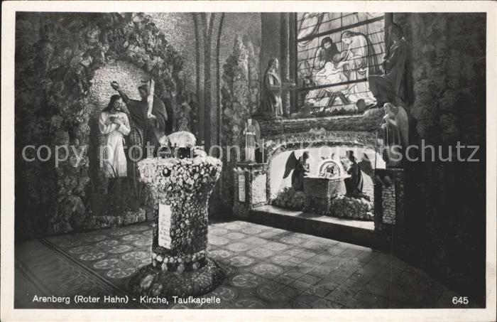 Arenberg Koblenz Roter Hanh Kirche Taufkapelle