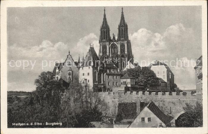 Meissen Elbe Sachsen Burgberg