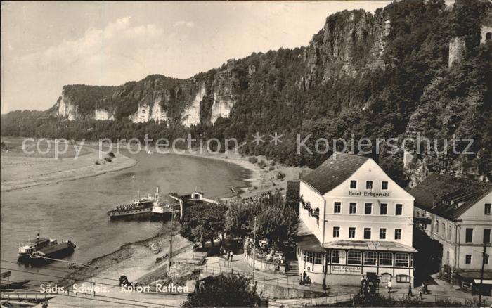 Rathen Saechsische Schweiz Flusspartie