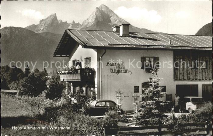 Stanggass Berchtesgaden Haus Altmann mit Watzmann