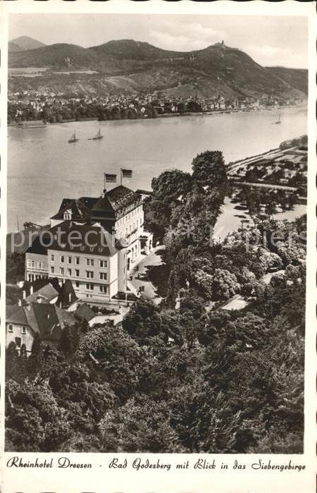 Bad Godesberg Rheinhotel Dreesen mit Siebengebirge