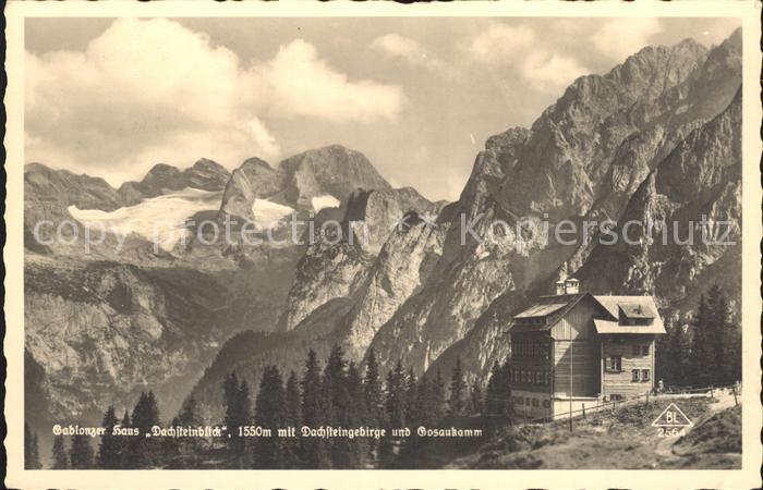 Zwieselalpe Gabonzer Haus mit Dachstein