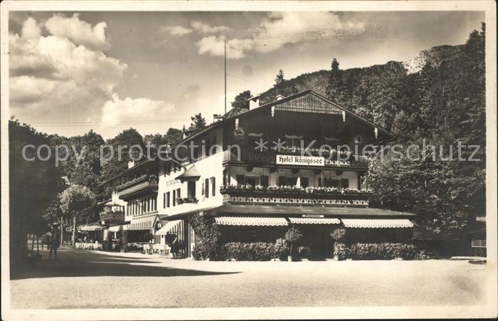Koenigsee Berchtesgaden Hotel Koenigsee Jos. Groesswang
