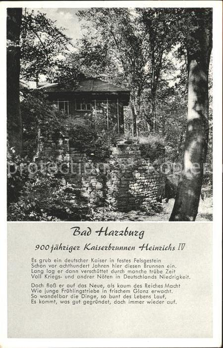Bad Harzburg Kaiserbrunnen Heinrichst 4.