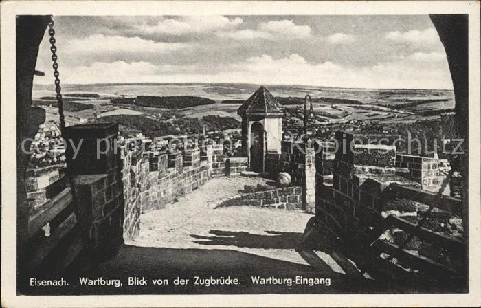 Eisenach Thueringen Wartburg Zugbruekce