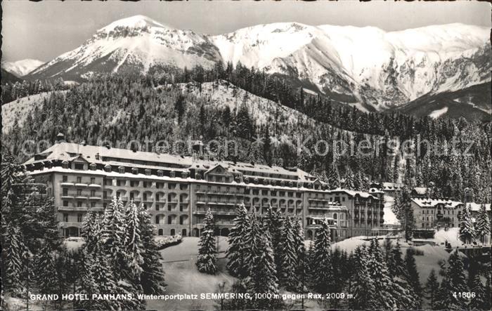 Semmering Niederoesterreich Granhotel Panhans