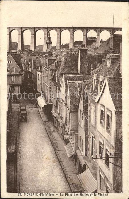 Morlaix mit Viadukt Place des Halles