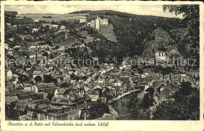 Oberstein Nahe mit Felsenkirche und Schloss