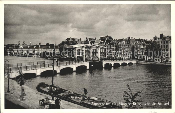 Amsterdam Niederlande Magere Brug over de Amstel