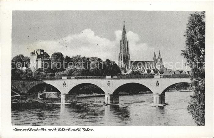 Ulm Donau Bruecke Dom